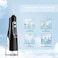 Annmiir Water Dental Flosser Professional Irrigator for Dental &amp; Oral Care with 8 Tips 4 Modes 310mL Large Capacity IPX7 Waterproof Rechargeable and Portable Cordless (Black)