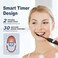 7AM2M Sonic Electric Toothbrush for Adults and Kids, with Travel Case &amp; 8 Brush Heads, 5 Modes with 2 Minutes Build in Smart Timer, Roman Column Handle Design (Black)

