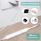 Necomi Sonic Electric Toothbrushes, USB Rechargeable Ultrasonic Tooth Brush with 4 Brush Heads 6 Cleaning Modes and Smart Timer IPX7 Waterproof Cleaning Toothbrushes for Adults and Kids (White)