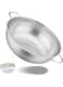 Multipurpose Stainless Steel Colander 34.5 CM Strainer Drainer with Handle for Kitchen/Draining Pasta/Rinsing Vegetables Fruits, Heavy Duty &amp; Dishwasher Safe