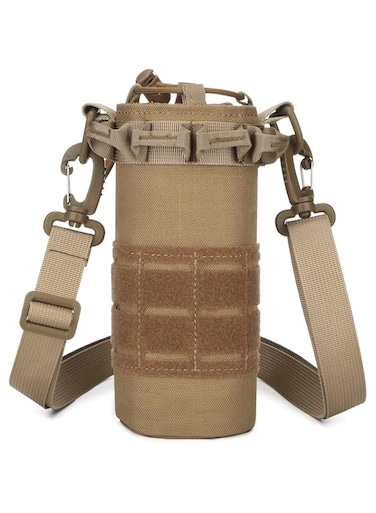 SYOSI Portable Tactical Water Bottle, 1050D Nylon Portable Water Container Pouch Bag Carrier for Camping Hiking Hunting Traveling
