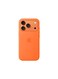 Mobcos iPhone 17 Pro Orange Elite Logo Premium Silicone Magnetic Wireless Charging Case for iPhone   Silky Soft Touch   Military-Grade Shockproof Protection   Strong Magnetic Compatibility   Luxury Slim Cover