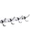 JOMOO 4 Hooks Wall Hanger Towel Hooks Heavy Duty Hooks for Hanging Ideal for Kitchen Bathroom Shower Home Door Closet Cabinet, Chrome