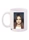 Printed Ceramic Coffee Mug White/Beige/Brown