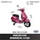 Lovely Baby Powered Kids Ride On Motorbike LB 844L, Motorcycle with Lights, Music, MP3, Leather Seat &amp; Training Wheels, Best Gift Bike for Boys Girls Age 2-5 Years - Pink
