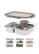 Stainless Steel Lunch Box, 2 Compartment Bento Box, BPA Free Tiffin with Lid, Leakproof Meal Container, Perfect as Snack Box (Sand Dune)
