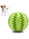 RABEEY Dog Toy Ball, Nontoxic Bite Resistant Toy Ball for Pet Dogs Puppy Cat, Dog Pet Food Treat Feeder Chew Tooth Cleaning Ball Exercise Game IQ Training Ball 7CM,(Pack of 1), Assorted