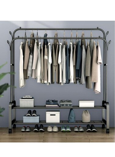 Steel Drying Rack Standing Clothes Hanger Dry Cloth Stand Garment Racks