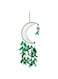 Rabarikaa Half Moon Dream Catcher   Handmade Crochet Crescent Moon Hangings for Positivity Hanging Decoration Craft - LARGE SIZE
