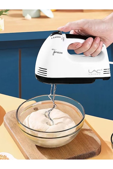 Hand Blender Electric, 7-Speed 100W,Egg Whisk, Blender Essential for Cakes and Desserts