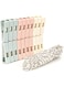 Plastic Clothes Pegs 24Pcs Random Color ,Rope Included, Laundry Hanging Pins used for drying Clothes , Cloth clips easy to use , Hanger Clips to hold clothes on Drying line.
