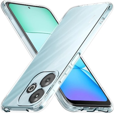 Silicone Case for Xiaomi Redmi 13 4G / Xiaomi Poco M6 4G, Gel Rubber Bumper Case with Camera Protection Slim Soft Shell Shockproof Protective Cover for Redmi 13 / Poco M6 (Clear)