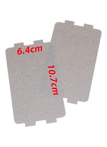 Rubik Large Microwave Waveguide Cover Plates MICA Sheet for Microwave Oven Filter, Pre-cut (10.7x6.4cm) Pack of 2pcs