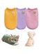 ShabeEat 3 Pieces Dog Shirts with Breathable and Comfort Small Medium Dog Cat Pet Clothing Spring Dog Outfits for Small Puppy Cat Pets(Large), Yellow, Pink and Purple