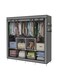 Bedroom Wardrobe Can Organize Bookshelves, Stable, Modern, Minimalist,With Hangers And Steel Pipes For Storing Clothes, Used For Renting Apartments,Decoration,Autumn Decoration,Holiday Decoration,Room Decoration,Home Decoration