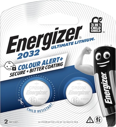Energizer Reliable Lithium Ultimate CR2032 Coin Battery (Pack of 2)