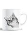 Premium Quality Two Sided Printed Coffee Mug Tea Cup Cat Peep For Home Office, Kids Men Women