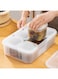 Food Storage Containers with Lids Airtight 6PCS Removable Individual BPAFree Plastic Food Containers for Pantry Organization and Storage, Stackable Meal Prep Containers Reusable