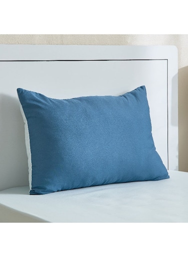 Box Microfibre Filled Pillow - Blue - 40x60 cm