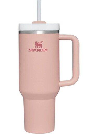 Quencher Stainless Steel Vacuum Insulated Tumbler with Lid and Straw for Water, Iced Tea or Coffee, Smoothie and More, 40 oz (Pink Dusk)
