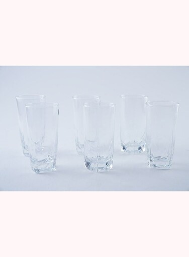 Home Ascot Set of 6 Hi-Ball 330Ml -Clear