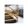 Sleek aluminum dish rack with drain tray, holds dishes and utensils, keeps counters dry and tidy.