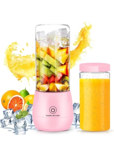 Azonee Portable Blender, USB Rechargeable Smoothie Blender, Personal Beach Blender for Shakes and Smoothies with 6 Sharp Blades, Travel Lid, One Touch Auto-cleaning Waterproof Blender for Kitchen