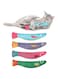 KASTWAVE Pcs Catnip Toy, Plush Cat Toys with Jingly Bell, Bite Resistant Chew Toys, Catnip Filled Cartoon Cat Teething Chew Toy (Phoenix Tail Fish Toys)