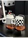 2 - Compartment Paper Cup Holder - Versatile Storage for Disposable, Coffee &amp; Tea Cups - Made of Log &amp; Iron with High - Quality Texture SILVER