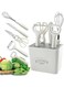 Simita Gadgets Set,Kitchen Scissors, Kitchen Utensils Set with Holder, Paring Knife,Whisk,Bottle Opener, Peeler- Home Gadgets (6 Pieces set)