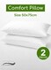 Home 2 Piece Set Comfortable Regular Soft Fine Medium Firm pillow.