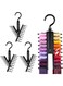 Upgraded 2 Pack 360 Degree Swivel Tie and Belt Rack Holder, Space Saving Organizer with Non-Slip Clips, Easy Open/Close Design for Neat Storage
