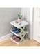 SEEMIE Shoe Rack, Shoe Shelf, Shoe Storage Organizer, Shoes Storage Tall Organizer Vertical Small Entryway Hallway Shelf for Entryway, Living Room, Bedroom [Green, 3 Tiers]