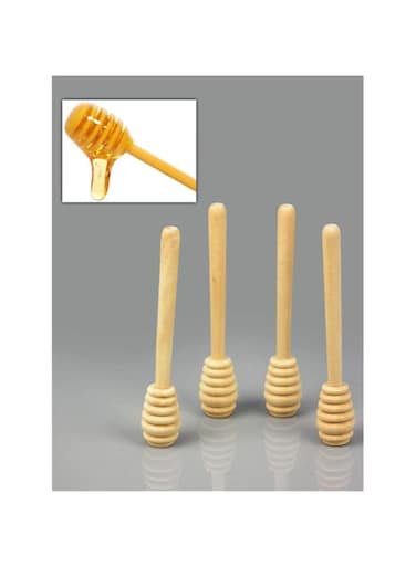 4Pcs Wooden Honey Spoons