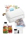 ALLESM Mini 10-in-1 Vacuum Sealer, Electric Mason Jar Vacuum Sealer Kit, Wet and Dry Food Sealing Mini Bag Sealer with Cutter, Vacuum Sealer Machine for Wide and Regular Mouth Marson Jar, Plastic Bags