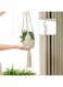 ins cotton rope woven balcony hanging basket net bag load-bearing hanging hanging basket flower decoration