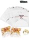 100Pcs Self-adhesive Cookie Bags, 5.5x5.5Inch Clear Treat Bags DIY Plastic Individual Candy Bags Decorating Favor Bag Cellophane Bags for Packing Biscuits, Chocolate, Snack, Wedding, Party