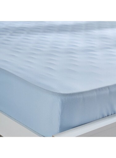 Box Derby Solid Microfiber King Fitted Sheet - 180x200+25 cm