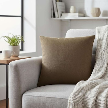 Home Textured Indoor/Outdoor Cushion 50x50 cm - Brown