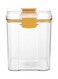 700 ML Square Airtight Container With A Lid-RF11258 Plastic Container With A Silicone Sealing Ring Fitted Lid Transparent TRANSPARENT
