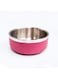 Saluki Stainless Steel Double Wall Dog Bowls, 2200 ml Capacity, Maroon