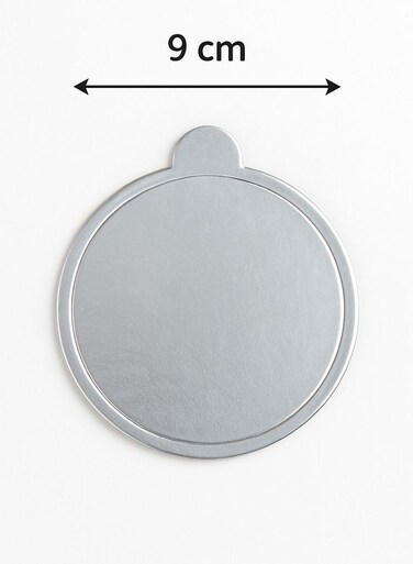 PACK Silver Round Cake Board &acirc;&euro;&ldquo; 9&Atilde;&mdash;9 cm   Elegant Dessert Display&Acirc;&nbsp;Base