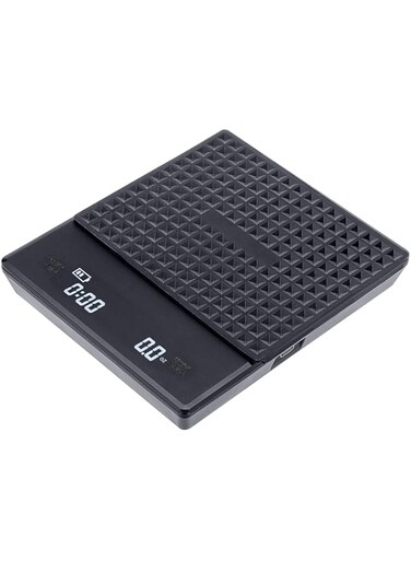 Coffee Scale with Timer Kitchen Scales Food Weight Portable Digital Scale 3kg/0.1g High Precision Pour Over Hand Drip Scale with LCD Display Baking Cooking Brewing Coffee Rechargeable Accuracy Scales
