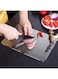 2Pcs Cutting Board&iuml;&frac14;&OElig;Kitchen Cutlery Accessories, Heavy Duty Non-Slip&iuml;&frac14;&OElig;304 Stainless Steel Cutting Board, Dishwasher Safe Cutting Board - Thick Cutting Board for Meat, Vegetables, Fruits, Easy Grip Handle, Non-Slip (Silver)