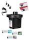 Black Household Mattress Electric Air Pump, 2-in-1 Inflator &amp; Deflator, Compatible with Multiple Inflatable Items