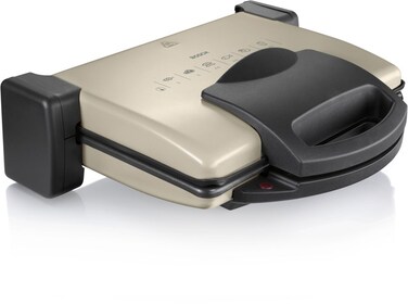 Bosch Contact Grill, 1800W, Removable Non-Stick Plates, Adjustable Thermostat &ndash; TFB3302V Silver
