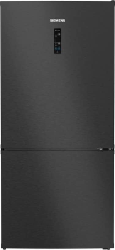 Siemens iQ700 Homeconnect Bottom Freezer Refrigerator,  Gross-682L /Net - 619L, Inverter Compressor, Duo Aircycle, Convertible FreezersHome Connect, Super Cooling Function, Brushed Black - KG86PAXB0M