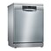 Bosch, 12 Place Settings, Freestanding Dishwasher, EcoSilence Drive, Glass 40 &deg;C &ndash; SMS46D100M Brushed Steel