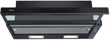 Bosch 60cm Telescopic Cooker Hood, 3 Speed, LED Light, Sleek Hidden Design - DFT63CA61B Black