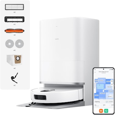 Xiaomi Robot Vacuum 5 Pro &ndash; Reactive AI Camera Obstacle Avoidance, Lifting LDS for Low Spaces, Powerful 20000Pa Suction, Anti-Tangle, All-in-One Station (X20 Max Upgraded)